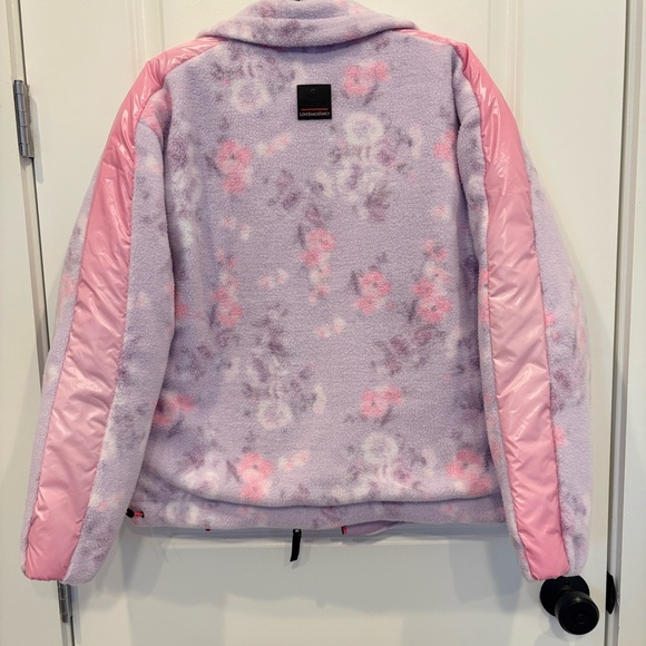 Bogner X LoveShackFancy Ninetta 2 Midlayer Floral Pink and Purple Jacket - Picture 6 of 7